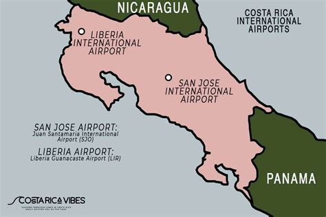 costa rica airport liberia map